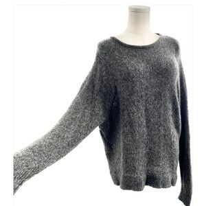 Helmut Lang grey oversized cashmere sweater